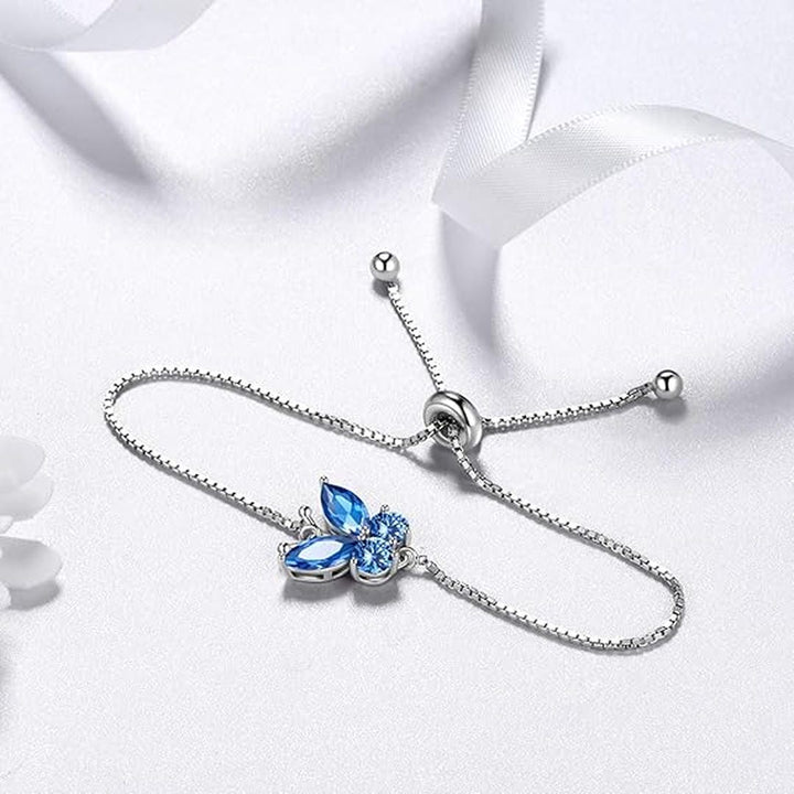 Sapphire Butterfly Bracelet